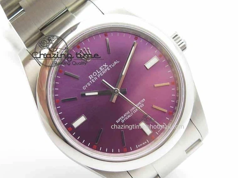 1224 HighQuality Oyster Perpetual 39mm 114300 BP Maker Best Edition Grape Dial On SS Bracelet A 3639